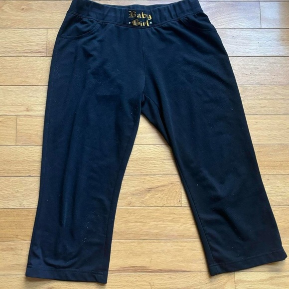 Y2K Studded Flare Cropped Low Rise Rhinestone Pants size L - Picture 2 of 6